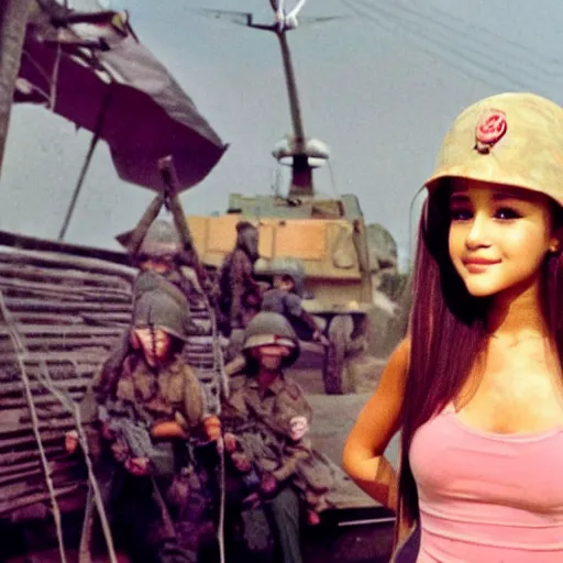 Image similar to ariana grande in vietnam war