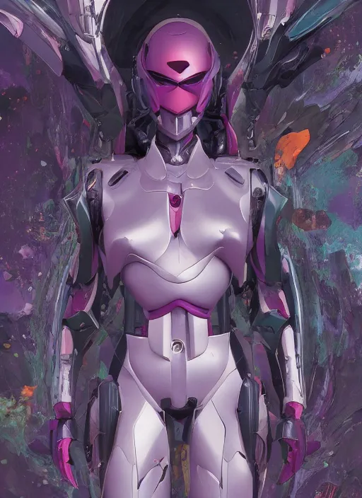 Prompt: first issue of eva 0 1 comic book cover art, au naturel, hyper detailed, digital art, trending in artstation, cinematic lighting, studio quality, smooth render, unreal engine 5 rendered, octane rendered, art style by klimt and nixeu and ian sprigger and wlop and krenz cushart