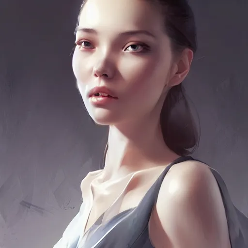 Prompt: classy young woman with stoic attitude, trending on artstation, digital art, by stanley artgerm lau, wlop, rossdraws, james jean, andrei riabovitchev, marc simonetti, yoshitaka amano