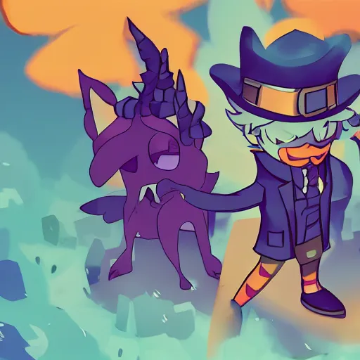 Image similar to niko oneshot as a president, digital art #OneshotGame