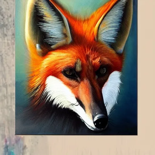 Image similar to Maned Wolf 🎨 🖌️