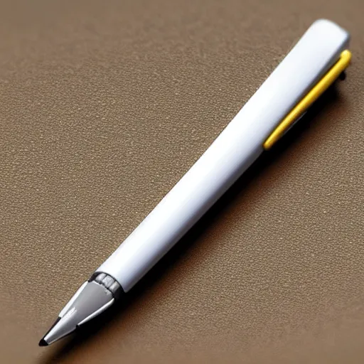 Image similar to logo of a pen tip, with ai theme, trending on logostation