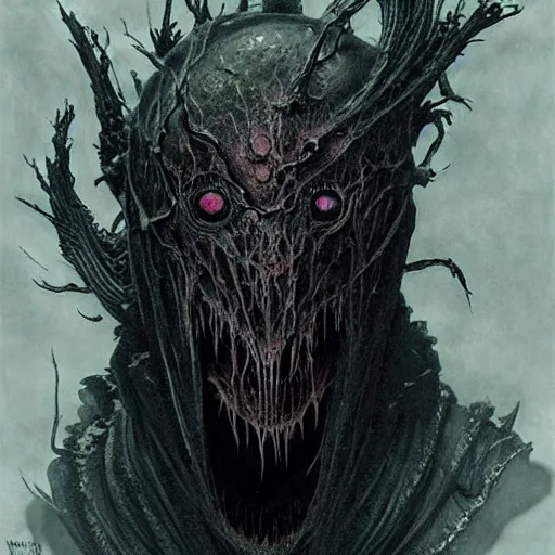 Image similar to a strange eerie scary cautious shy mutated creature with translucent shimmering skin in an eerie uncanny hell, horror, concept art, detailed, award - winning, cinematic, by emil melmoth, by tsutomu nihei, by wayne barlowe