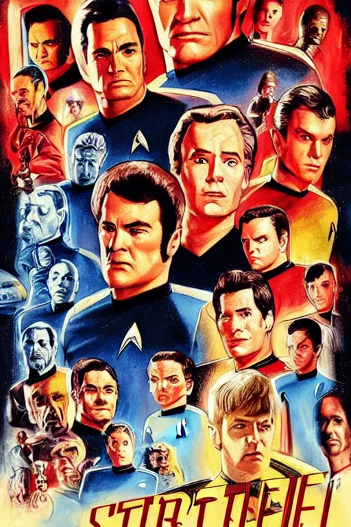 Prompt: movie poster of star trek directed by quentin tarantino in the style of James Verdesoto, highly detailed, photorealistic