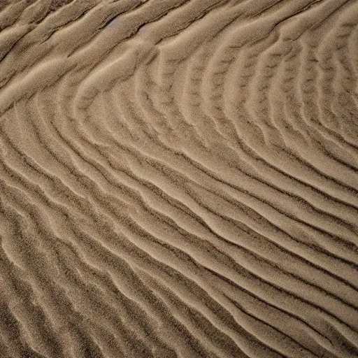 Image similar to waves rock sand, beautiful ambient light, top down drone shot, 8k