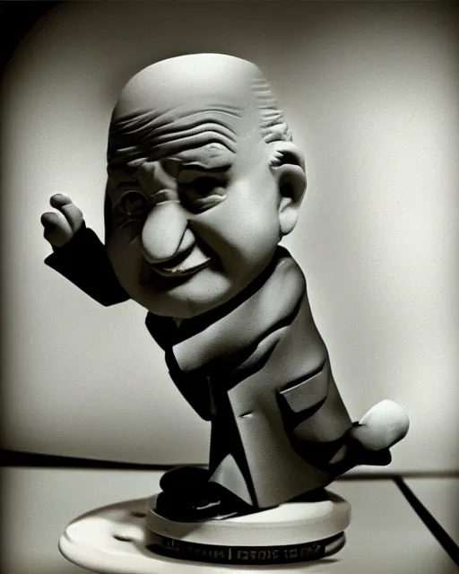 Prompt: david ben - gurion, stop motion vinyl figure, plastic, toy