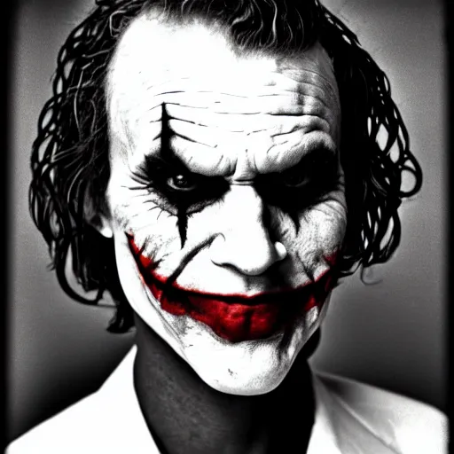 photo portrait of The joker, black and white, Kodak | Stable Diffusion ...