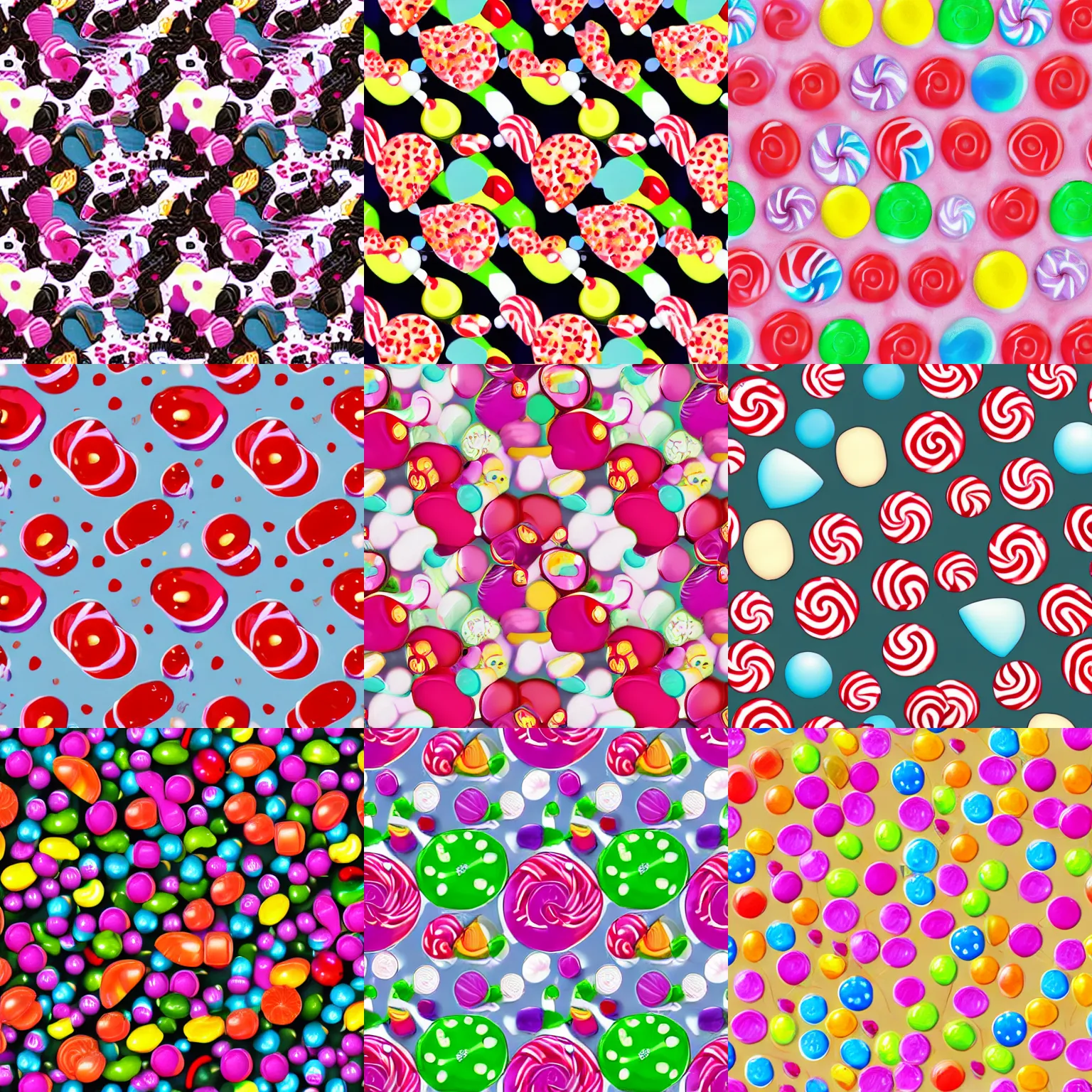 Prompt: candy pattern