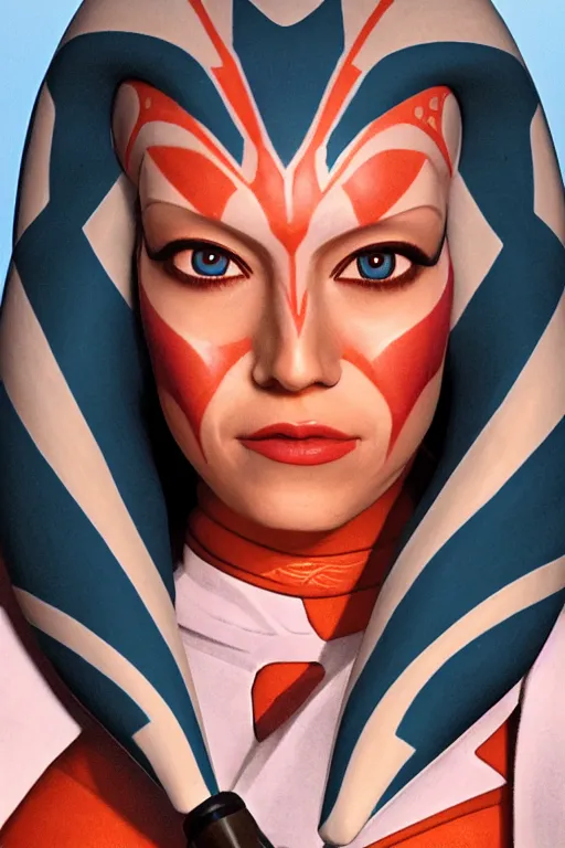 Image similar to portrait photo of ahsoka tano