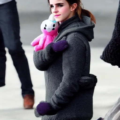 Prompt: cuddly toy of Emma Watson