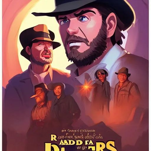 Image similar to face icon stylized minimalist raiders of the lost ark 1 9 8 1, loftis, cory behance hd by jesper ejsing, by rhads, makoto shinkai and lois van baarle, ilya kuvshinov, rossdraws global illumination