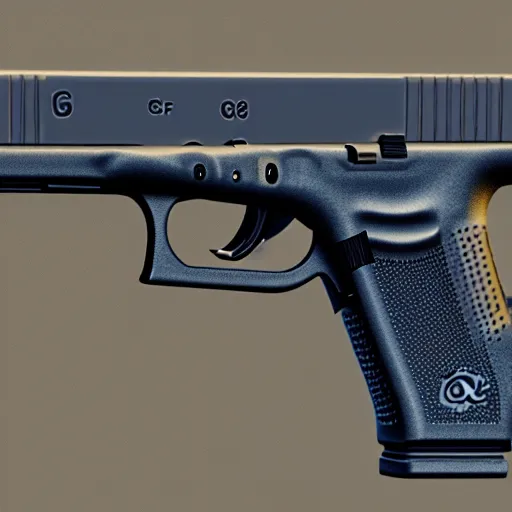 Prompt: glock 1 9, photorealistic, high detail, color graded, 8 k, good quality, realistic