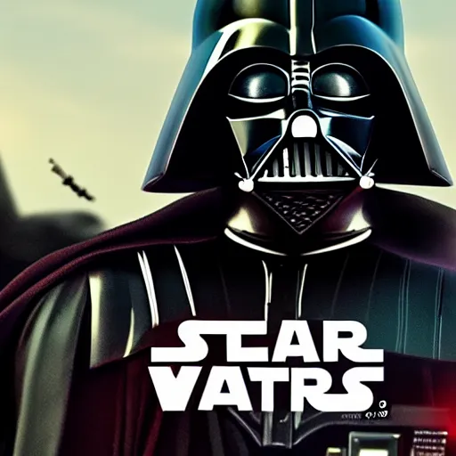 Image similar to Darth Vader in the style of GTAV