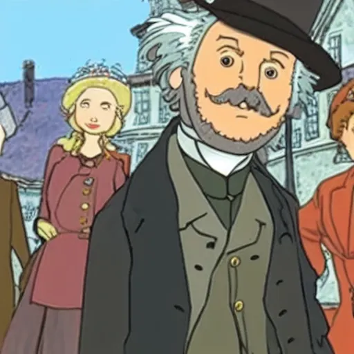 Image similar to Karl Marx in the movie Howl's Moving Castle