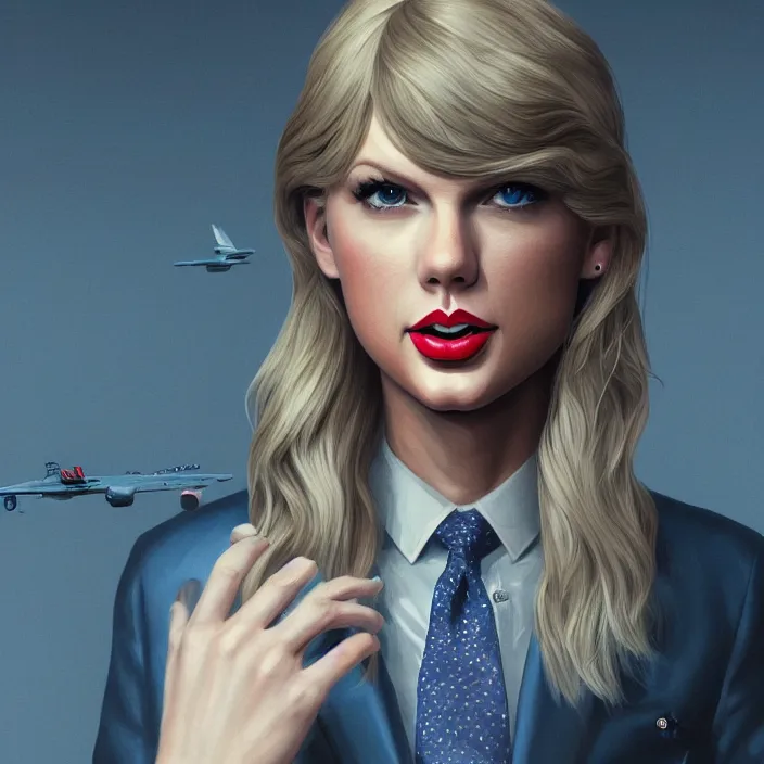 Image similar to portrait of taylor swift as a joe biden. intricate artwork. by tooth wu, wlop, beeple, dan mumford. octane render, trending on artstation, greg rutkowski very coherent symmetrical artwork. cinematic, hyper realism, high detail, octane render, 8 k, iridescent accents