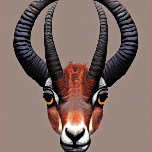 Image similar to ibex, digital painting