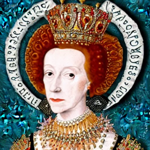 screenshot of tinder profile for queen elizabeth i | Stable Diffusion ...