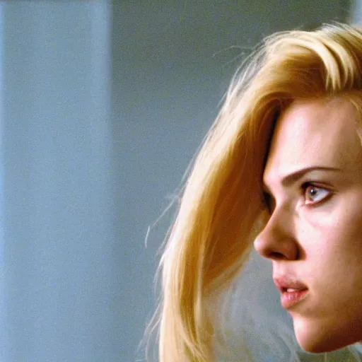 Prompt: a still of Scarlett Johansson in eXistenZ (1999)