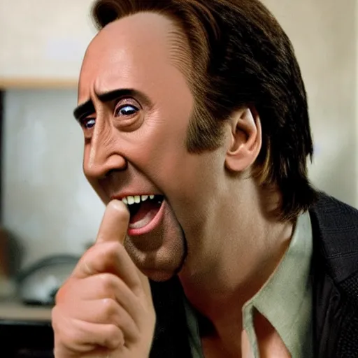 Image similar to the most horrifying picture of nic cage