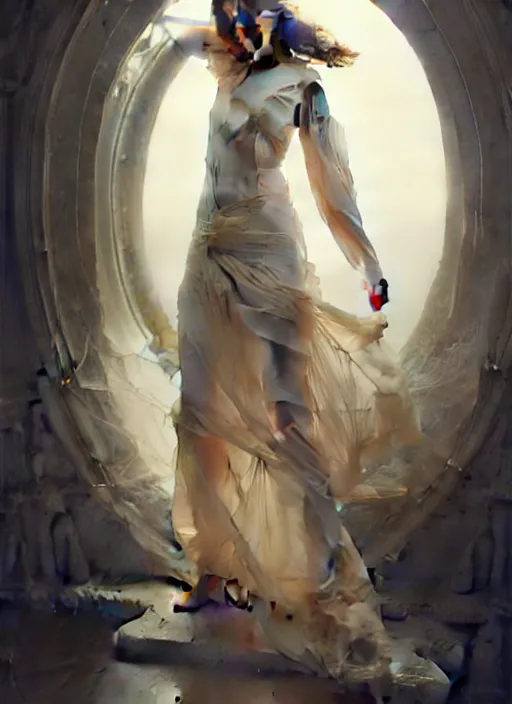 Prompt: portrait photograph of emma watson wearing translucent clothes, studio light, photoreal, by Jaime Jones,Tom Bagshaw,Lawrence Alma-Tadema,greg rutkowski,deviantart contest winner, fantasy art, daz3d,intricate,elegant,highly detailed,8k,digital painting,concept art, sharp focus, illustration,golden ratio