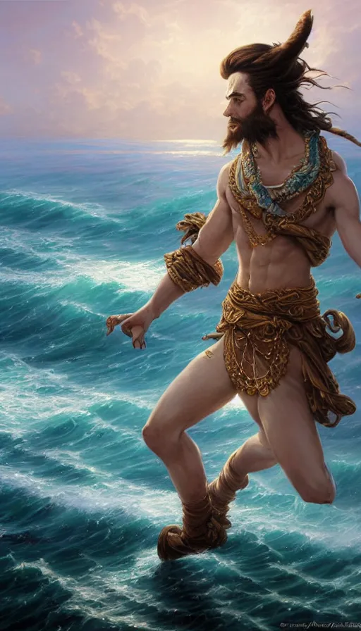 Image similar to elegant corsaire full body portrait, stern look, late xix century commodore vest, wild ocean background, intricate, highly detailed, digital painting, artstation, concept art, sharp focus, illustration, art by Artgerm, Grafit Studio, and Greg Rutkowski, Craig Mullins, Makoto Shinkai, Stanley Artgerm Lau, WLOP, Rossdraws, James Jean, Andrei Riabovitchev, Marc Simonetti, krenz cushart, Sakimichan, D&D trending on ArtStation, digital art - W 640