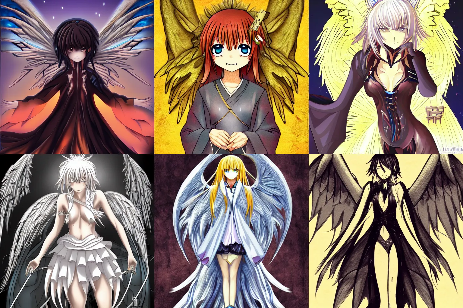 Prompt: highly detailed anime angel illustration, trending on pixiv