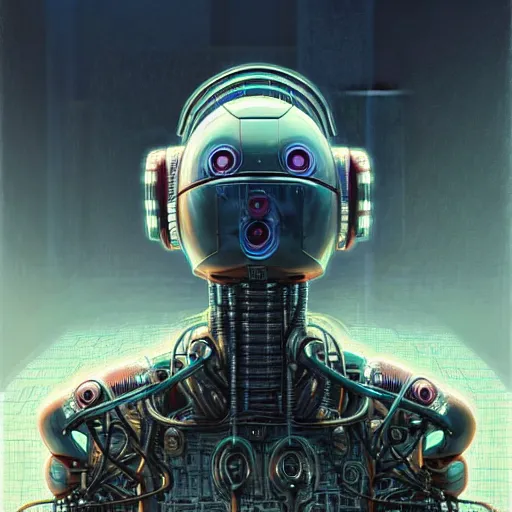 Image similar to low angle shot of a cyberpunk robot character in chernobyl, intricate, elegant, highly detailed, centered, digital painting, artstation, concept art, smooth, sharp focus, illustration, artgerm, Tomasz Alen Kopera, Peter Mohrbacher, donato giancola, Joseph Christian Leyendecker, WLOP, Boris Vallejo