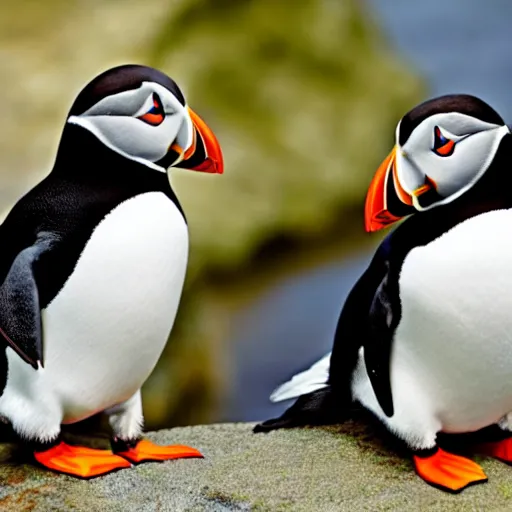 Image similar to puffin and penguin