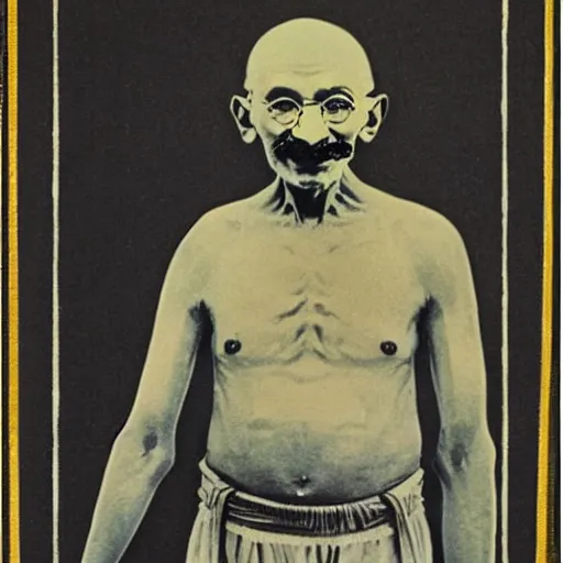 Image similar to Mahatma Gandhi in space nirvana