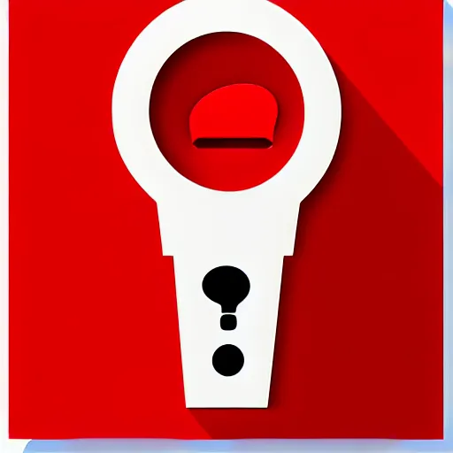Prompt: a clip art icon of a red question sign, highly detailed, sharp focus, extremely high quality artwork, very detailed, artstation