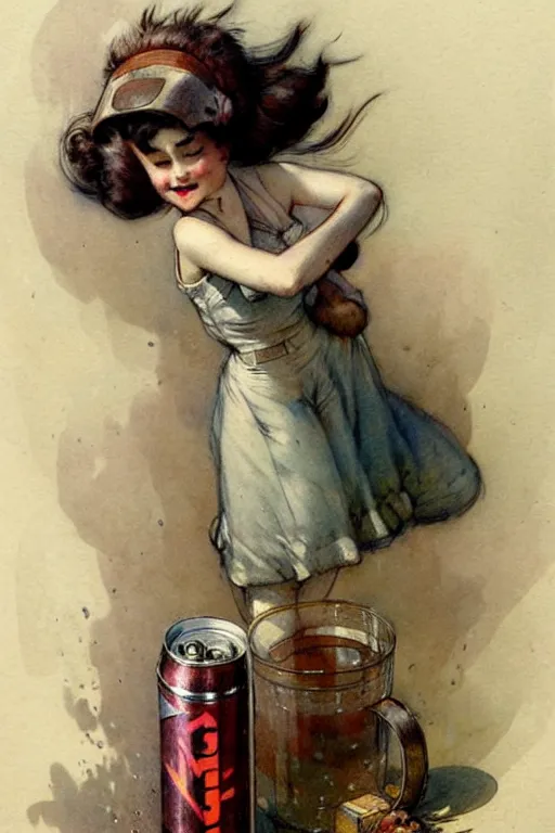 Prompt: ( ( ( ( ( 1 9 5 0 s energy drink. muted colors. ) ) ) ) ) by jean - baptiste monge!!!!!!!!!!!!!!!!!!!!!!!!!!!!!!