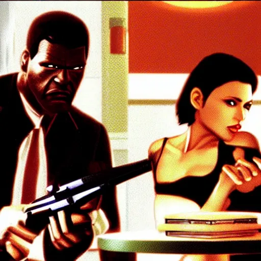 Image similar to Pulp Fiction videogame on the PS2