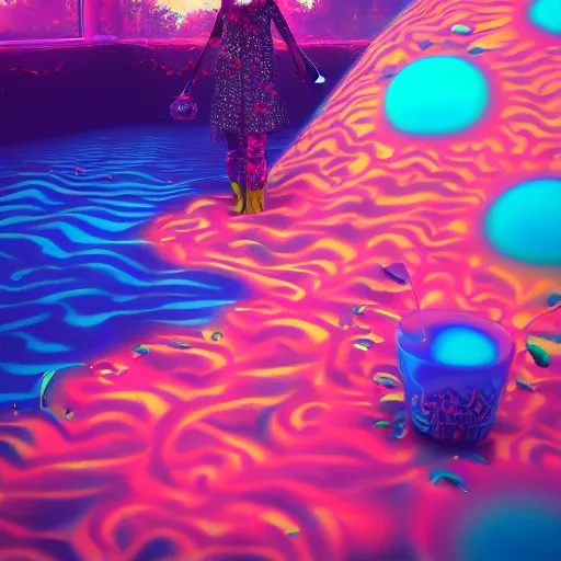 Image similar to psychedelic liquids people, colorful, cinematic, by wlop, by ilyu kuvshinov, super detailed, unreal engine 5, octane render, vfx, houdini, 8 k, super realistic