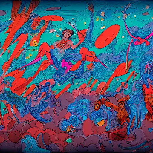 Image similar to the explosion of souls, native paintings, by rebecca sugar, james jean, trending on artstation