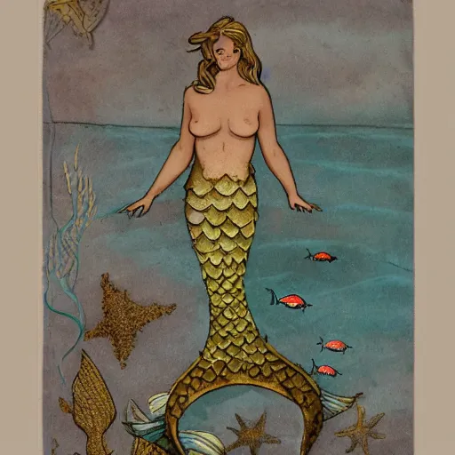 Prompt: a mermaid