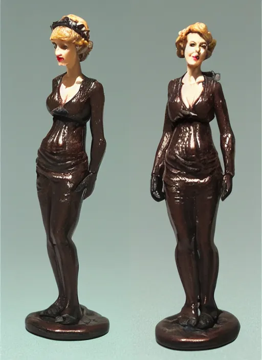 Image similar to Fine Image on the store website, eBay, Full body, 80mm resin detailed miniature of an attractive mature lady