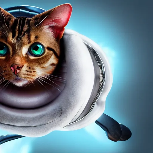 Prompt: digital art of Aaron Paul disguised as cat disguised as squid, futuristic,artstation,8k, detailed,hd,hq,award winning art