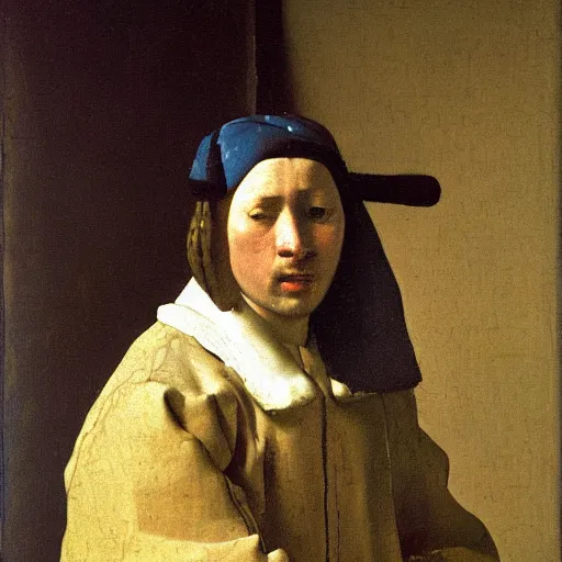 Prompt: high quality high detail painting by johannes vermeer, portrait of a colonial general, hd, photorealistic lighting