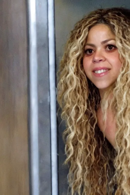 Image similar to shakira trying to get out of jail