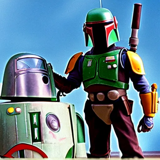 Image similar to boba fett in toy story ( 1 9 9 6 )