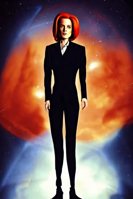 Prompt: alien dana scully