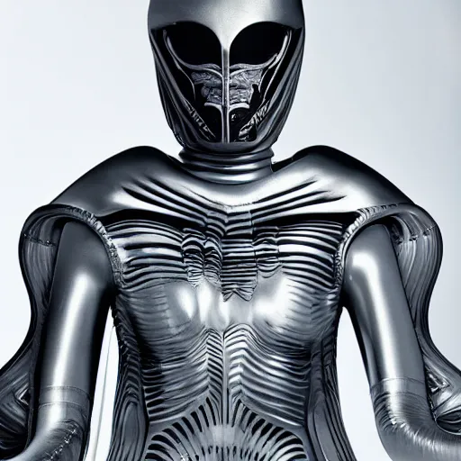 Image similar to giger alien suit hugo boss