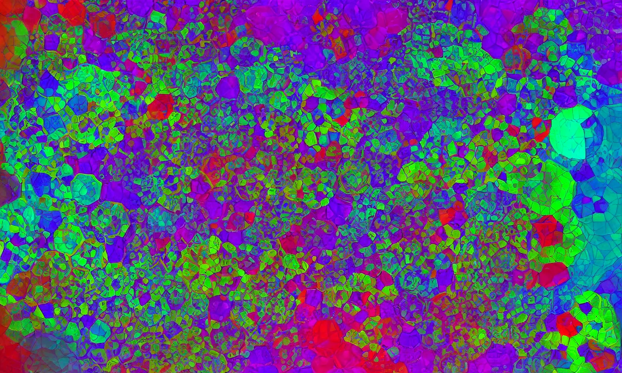Image similar to reflexion cyberpunk voronoi engine laboratory 3 d volume kaleidoscope digital stylized concept substance liquid, by carl warner and jim woodring, trending on artstation : 1. 5, sweet joy harmony color scheme depth fog overlay multiply photoshop layer