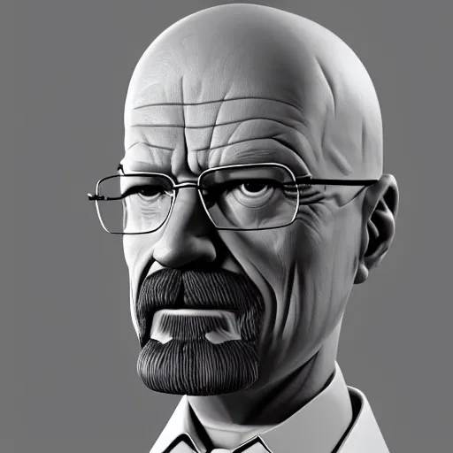 Prompt: walter white 3 d model