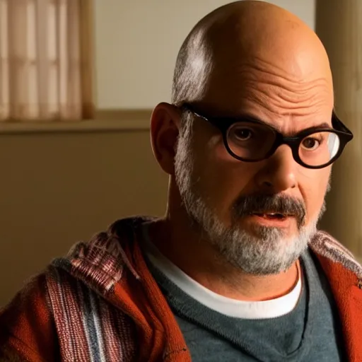 Image similar to david cross, movie still, from the new nightmare on elm street movie, 8 k, realistic