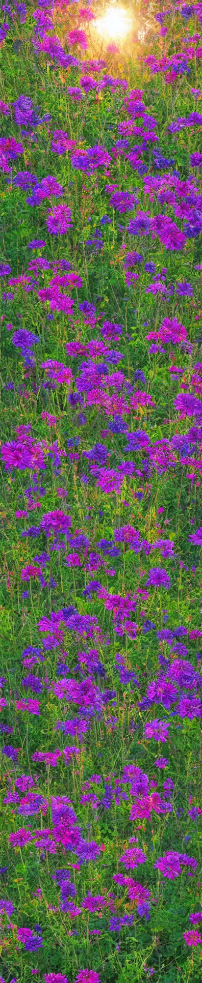 Image similar to vertical sundown flowers