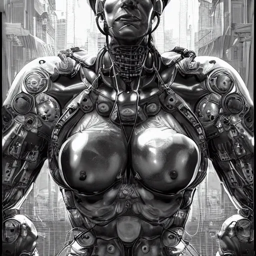 Image similar to hulk the portrait of an absurdly beautiful, graceful, sophisticated, fashionable cyberpunk gynoid gravure idol, an ultrafine hyperdetailed illustration by kim jung gi, irakli nadar, intricate linework, neon wiring, porcelain skin, unreal engine 5 highly rendered, global illumination, radiant light, detailed and intricate environment