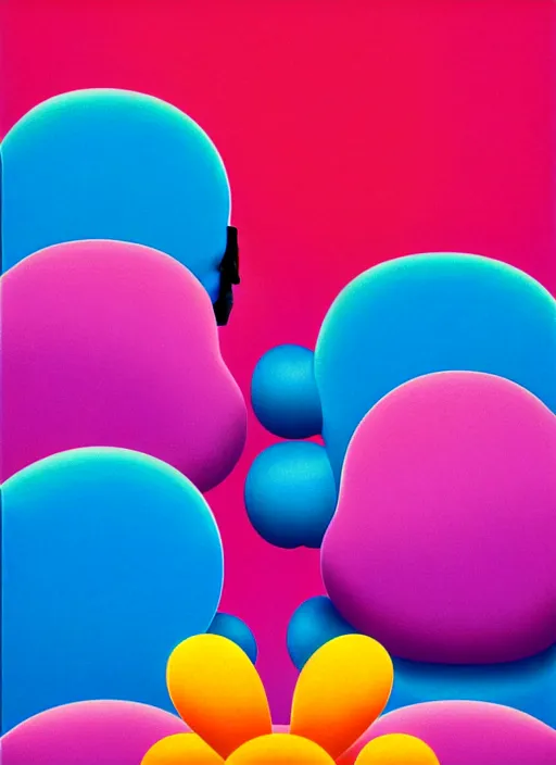 Image similar to flower men by shusei nagaoka, kaws, david rudnick, airbrush on canvas, pastell colours, cell shaded, 8 k