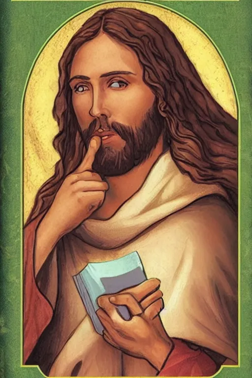 Prompt: jesus of nazareth on a nancy drew book cover