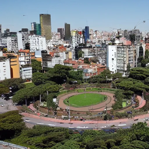 Image similar to ciudad jardin, buenos aires